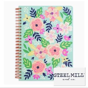 NWT 📝 Steel Mill Floral Spiral-Bound Notebook 🌸